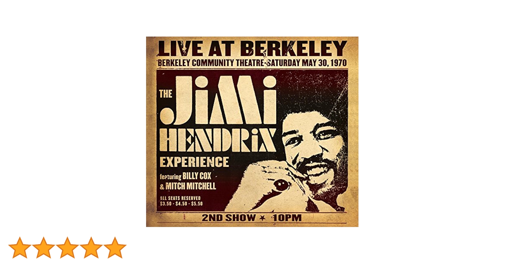 帯付き！国内盤！ジミ・ヘンドリックス/ LIVE AT BERKELEY 帯付き！国内盤！ジミ・ヘンドリックス/ LIVE AT BERKELEY